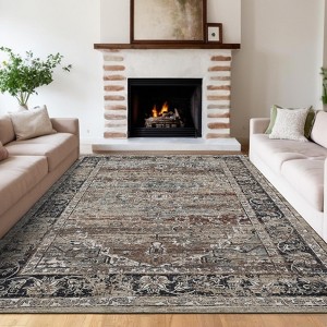 8x10 Area Rugs for Living Room Rug Washable Abstract Large Rug for Dining Room Bedroom Carpet Non Slip Indoor Modern Nursery Home Office - 1 of 4