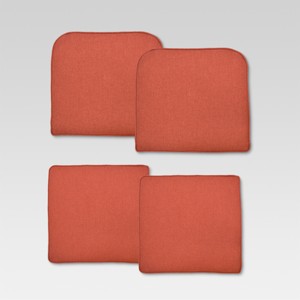 Halsted 4pc Outdoor Small Space Cushion Set - Orange - Threshold