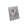 5 x 7 inch Decorative Distressed Whitewashed Metal Pattern Picture Frame - Foreside Home & Garden - 4 of 4