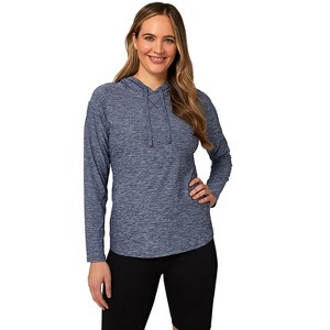 32 Degrees Women's Cool Long-Sleeve Hooded T-Shirt - 1 of 4
