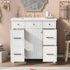 Vynxaria 36" Bathroom Vanity Cabinet with Sink Top Combo Set , White ,Single Sink,Shaker Cabinet with Soft Closing Door and 3 Drawers - 3 of 4