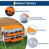 Metal Nesting Boxes for Chickens, Galvanized Steel Chicken Nesting Box with Lid Cover and Plastic Handle for Coop, Farm, or Backyard - 3 of 4