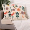 Unique Bargains Embroidered Floral Throw Floral Pattern Pillow Cases 2 Pcs - 2 of 4