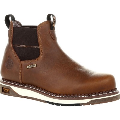 Men's Georgia Boot AMP LT Wedge Waterproof Chelsea Work Boot