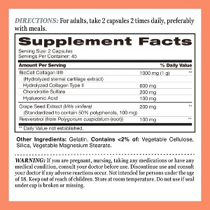 Vitamin World - BioCell Collagen® Peptides with Resveratrol - 1 of 2