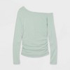 Women's Long Sleeve One Shoulder Top - Wild Fable™ - 4 of 4