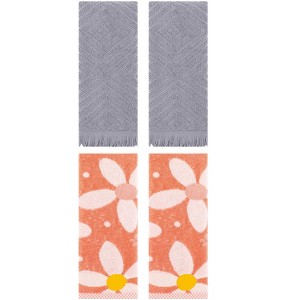 REGALWOVEN 4 Pcs Bathroom Pure Cotton Soft Absorbent Hand Towels 13 x 29 Inch - 1 of 4