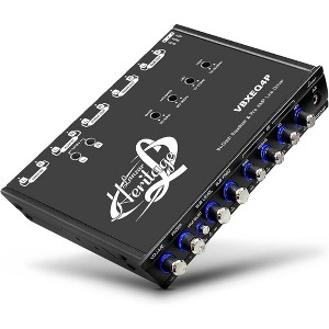 4-Band Parametric Equalizer for Audio Tuning with 7V RMS Pre-Amp Output, Half-DIN Design, Easy Installation - 1 of 4