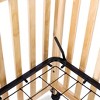 Child Craft Bristol Professional Series Wooden Compact Portable Crib with 3" Mattress & Casters, Durable Construction, Easy Maneuverability (Natural) - 4 of 4