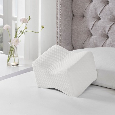 Kumasinova Orthopedic Knee Pillow for Side Sleepers,Memory Foam Pillows for Pain Relief,OEKO-TEX Certified Bed Pillows for Spinal Alignment,White