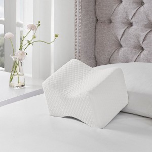 Kumasinova Orthopedic Knee Pillow for Side Sleepers,Memory Foam Pillows for Pain Relief,OEKO-TEX Certified Bed Pillows for Spinal Alignment,White - 1 of 4