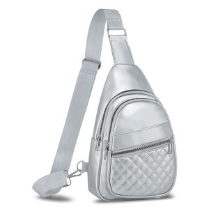 Unique Bargains PU Leather Hiking Cycling Convertible Anti-Theft Mini Sling Bag - 1 of 4