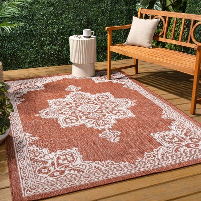 JONATHAN Y Arden Vintage Casual Medallion Indoor/Outdoor Area Rug