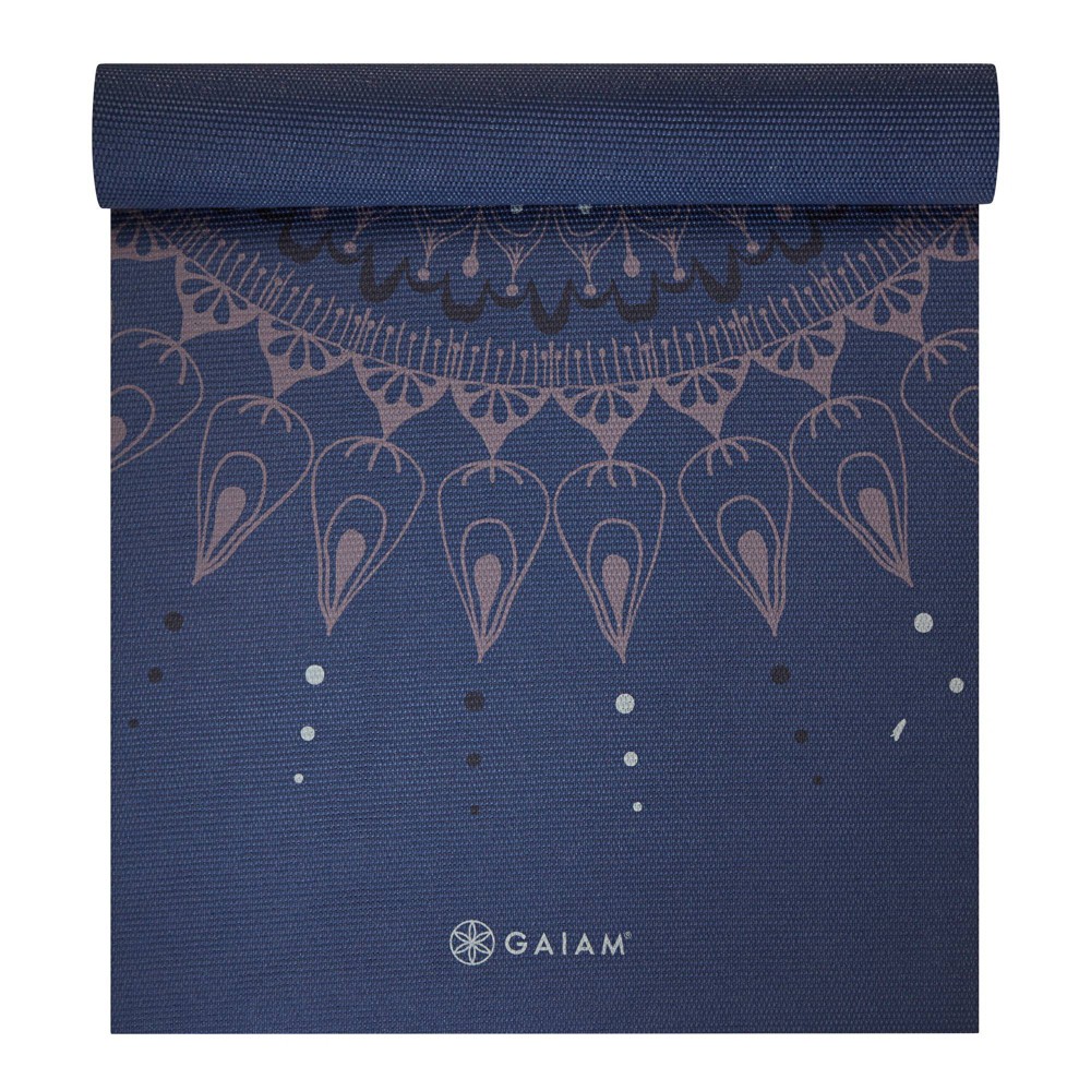 Photos - Gymnastic Mat Gaiam Printed Yoga Mat - Blue(6mm)