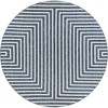 Unique Loom Outdoor Modern Achromatic Geometric Woven Area Rug - 2 of 4