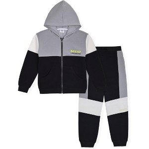 LONDON FOG Little/Big Boys' 2-Piece Fleece Hoodie and Sweatpants Sets - 1 of 3