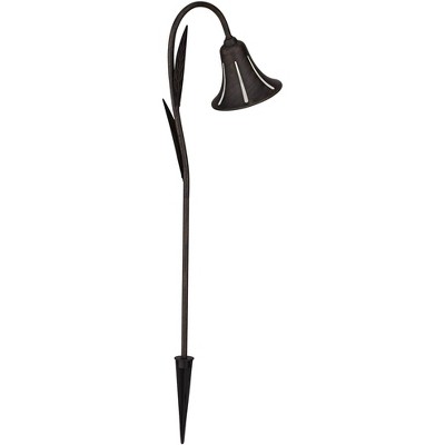 Rustic Dark Rust LED Pathway Tulip Light