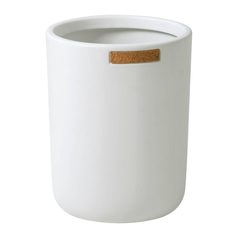 Beringer Wastebasket White - Allure Home Creations, 1 of 7