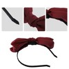 Unique Bargains Women's Fashion Satin Bow Knot Headband 0.31 Inch Wide 1 Pc - 3 of 4