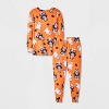 Toddler Boys' 2pc Bluey Long Sleeve Halloween Viscose Snug Fit Pajama Set - Orange - 2 of 4
