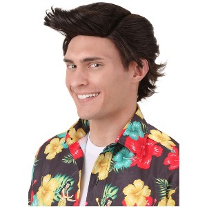 HalloweenCostumes.com One Size Fits Most  Men  Ace Ventura Wig, Brown - 1 of 4