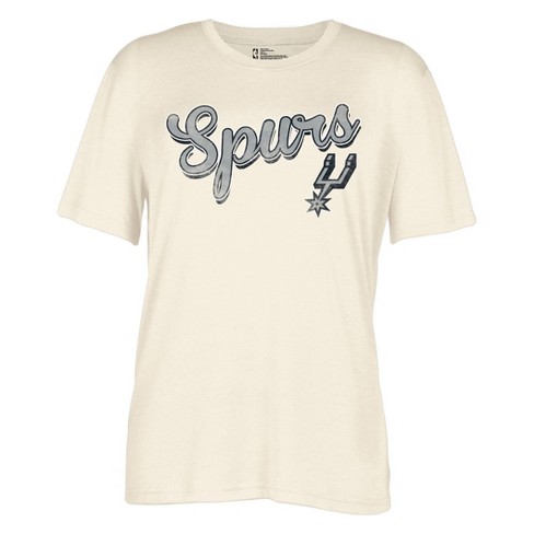 Nba San Antonio Spurs Women's Gray Long Sleeve Team Slugger Crew