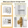 36-inch Bathroom Vanity with Smooth Ceramic Basin, Modern Bathroom Storage Cabinet with 3 Drawers, 2 Soft Close Doors - 3 of 4