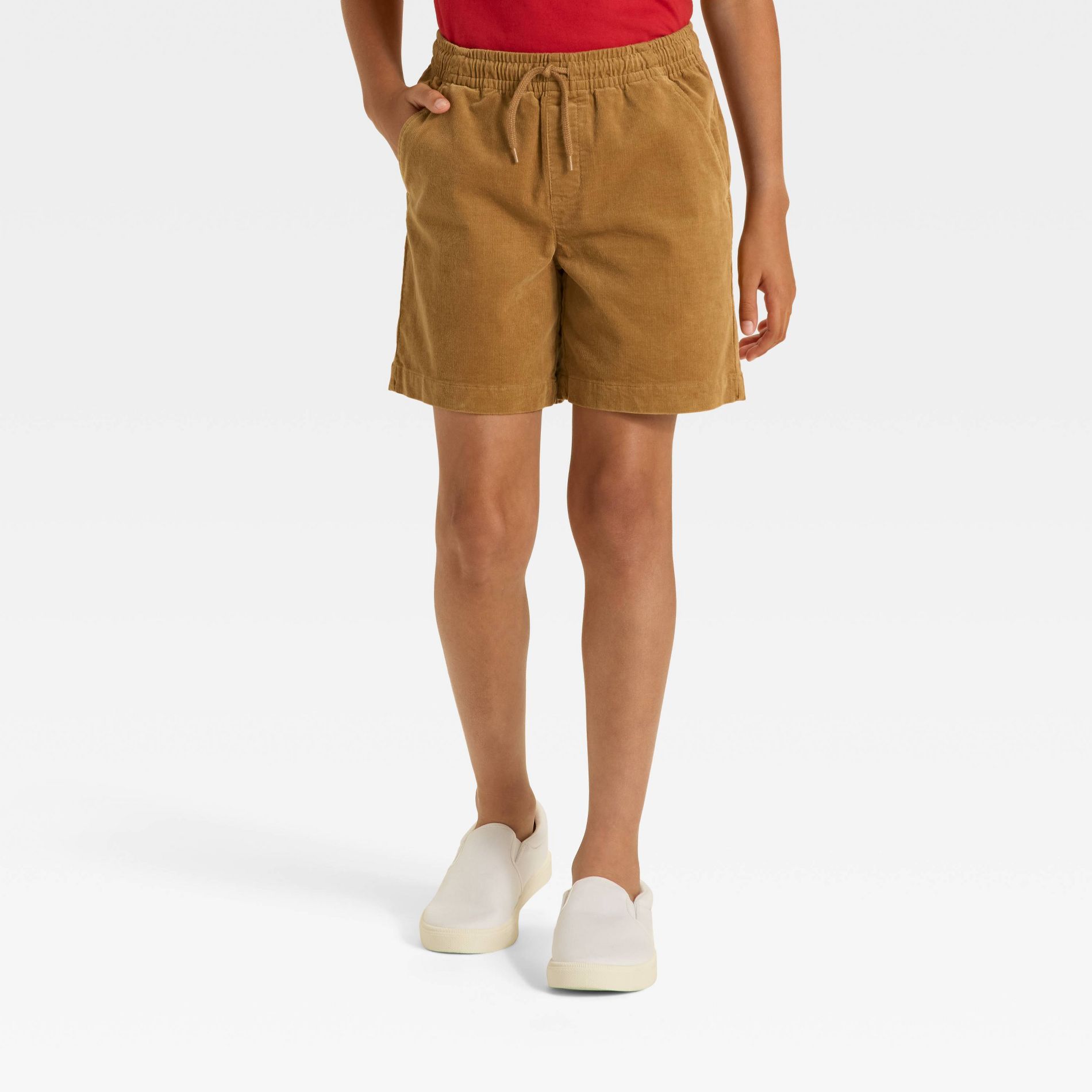 Boys' Corduroy Pull-On Shorts - art class™ Light Brown L