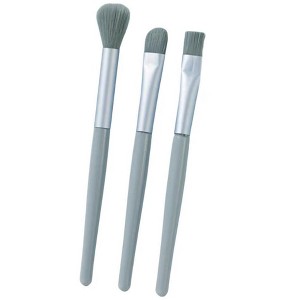 Wikineon Premium Makeup Brush Three Piece Set - Soft Synthetic Bristles for Foundation, Powder & Blush, Professional-Grade Tools - 1 of 4