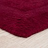 Hastings Home Soft, Absorbent, Reversible Cotton Bathroom Mats - 2-Pcs, Burgundy - 3 of 4