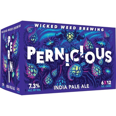 Wicked Weed Pernicious IPA Beer - 6pk/12 fl oz Cans