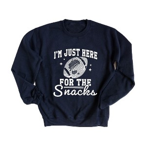 Simply Sage Market Women's Graphic Sweatshirt I'm Just Here For The Snacks Disco - 1 of 4
