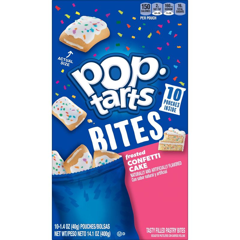 Pop-Tarts Bites Frosted Confetti Cake Pastries - 10ct / 14.1oz, 6 of 9