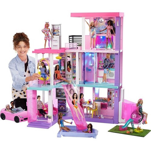 Barbie Dream House Size Dollhouse Furniture Girls Playhouse Townhouse Fun  Play,.