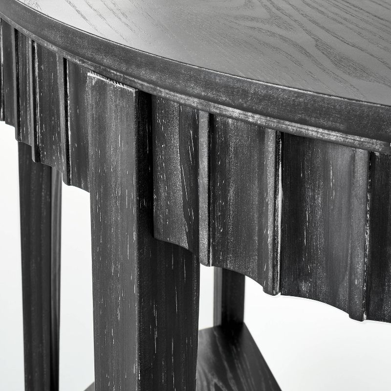 Thousand Oaks Wood Scalloped Demilune Console Black - Threshold&#8482; designed with Studio McGee, 5 of 8