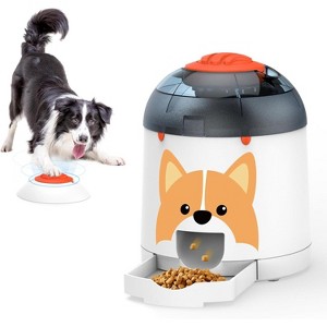 Interactive Dog Puzzle Toy with Automatic Treat Dispenser, Electronic IQ Training Game for Food Dispensing - 1 of 4