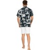 LA LEELA Mens Hawaiian Short Sleeve Button Down Shirt Men's Summer Shirts Casual Beach Holiday Hawaii Island Shirts for Men Funny - image 4 of 4