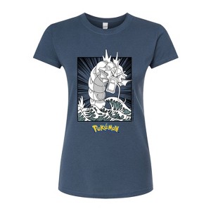 Women's - Pokémon - Gyradose Anime Fitted Graphic T-Shirt - 1 of 3