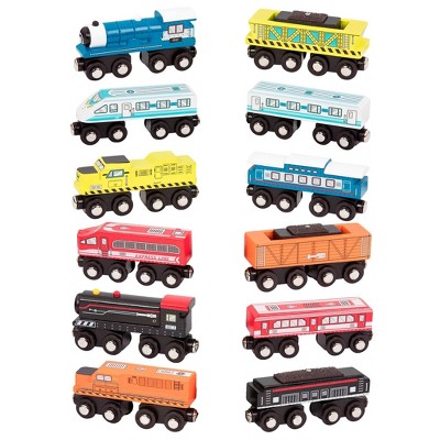 B. Toys Wooden Train - 1pc - Wood & Wheels - 1 of 12 SURPRISE!