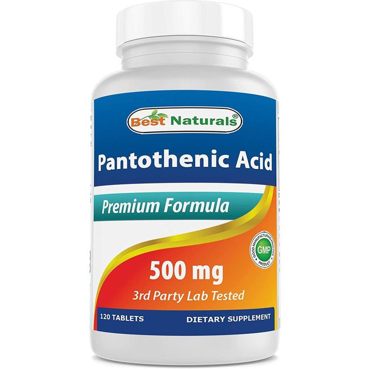 Best Naturals Pantothenic Acid 500 mg 120 Tablets, 1 of 3