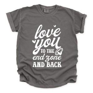 Simply Sage Market To The End Zone And Back Garment Dyed Tee - 1 of 4