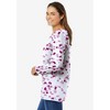 Woman Within Perfect Printed Long-Sleeve V-Neck Tee - 4 of 4