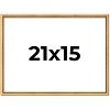 PosterPalooza | Classic Modern Gold Picture Frame - UV Acrylic, Backing Board, Hanging Hardware Included - 2 of 4