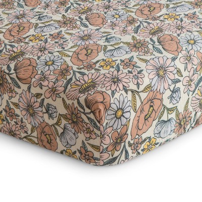 Extra Soft Muslin Crib Sheet in Sun Design