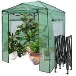 Costway 6'x 8' Portable Walk-in Greenhouse Pop-up Folding Plant Gardening W/Window