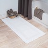 Lavish Home 3PC 60x24 Cotton Bath Rug Set, White - 2 of 4