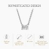 GILDED 1/2 CTTW Lab-Grown Diamond Solitaire Pendant, Sterling Silver, 18" Chain, Tarnish-Resistant, Ethical Jewelry, Gift-Ready for Women - 2 of 4