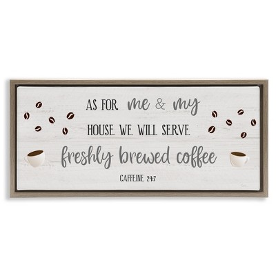 Stupell Industries Fresh Coffee 24:7 Caffeine Proverbs, 25" x 11"