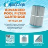 Hurricane Filters Replacement Spa Filter Cartridge for Unicel C-7626, PA25-4, Filbur FC-1230, Hayward, and Star-Clear C250, White, 4 Pack - 2 of 4