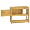 vidaXL Bathroom Cabinet 33.5"x15.7"x29.5" Solid Wood Teak - 3 of 4
